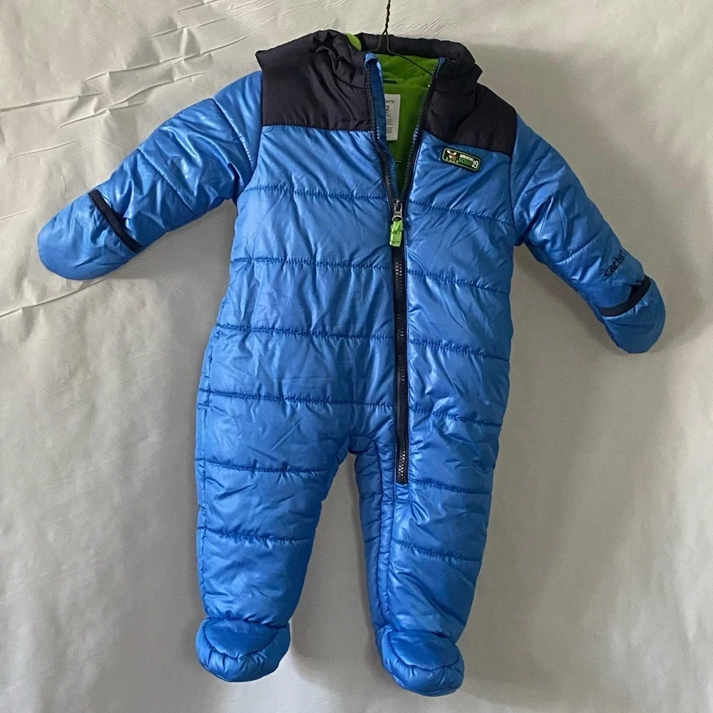 Carter's Bright Blue Puffer‎ Snowsuit